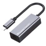 POWERTECH αντάπτορας δικτύου PT-1455, USB-C, 1000Mbps Ethernet, γκρι