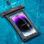 USAMS αδιάβροχη θήκη smartphone US-YD011, έως 7", IPX8, λευκή - Image 2