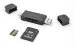DELOCK card reader 91020 για SD & micro SD, USB/USB-C σύνδεση, 5Gbps, μαύρο - Image 2