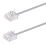 POWERTECH καλώδιο δικτύου CAB-N442, Cat 6A U/UTP, ultra slim, copper, 500MHz, 3m, γκρι