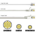 POWERTECH καλώδιο δικτύου CAB-N444, Cat 6A U/UTP, ultra slim, copper, 500MHz, 7.5m, γκρι - Image 2