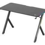 POWERTECH gaming γραφείο PT-1498 με RGB φωτισμό, 120x60x75cm, μαύρο