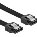 POWERTECH καλώδιο SATA III CAB-W050, 6 Gb/s, 0.50m, μαύρο