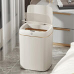 HOME USE κάδος απορριμμάτων HUH-0251 με φωτοκύτταρο, 9lt, λευκός - Image 2