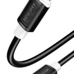 KAKUSIGA καλώδιο USB-C σε USB-C KSC-998, σιλικόνης, 100W, 480Mbps, 1m, μαύρο