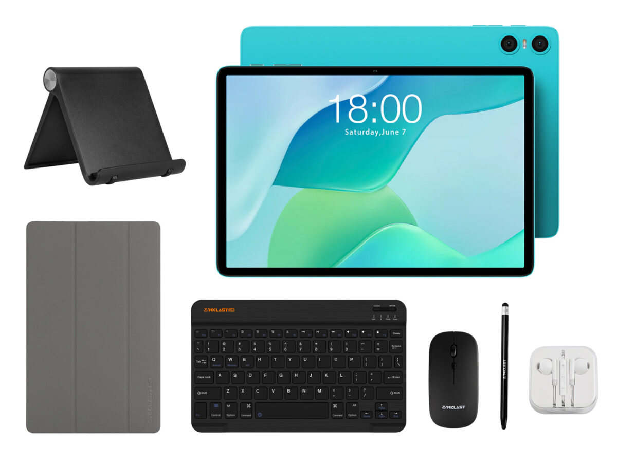 TECLAST tablet P33 με πληκτρολόγιο/ποντίκι/στυλό αφής/θήκη/βάση, 10.1", 3/64GB, Android 15, 6000mAh, μπλε - Image 1