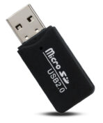 POWERTECH mini card reader PT-893, Micro SD card, μαύρος - Image 2