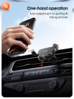 LDNIO βάση smartphone αυτοκινήτου MG13 για αεραγωγούς, μαύρη - Image 2