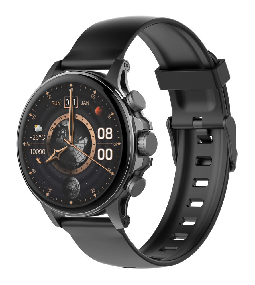 6933138602911 LDNIO smartwatch SW01, heart rate, 1.58" AMOLED, lP68, μαύρο - Image 1