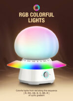 LDNIO LED φωτιστικό νυκτός Y4, RGB, ρυθμιζόμενο, επαναφορτιζόμενο, λευκό - Image 2