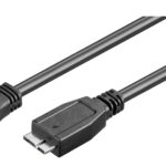 GOOBAY καλώδιο USB 3.0 σε USB 3.0 micro Τype B 95169, 15W, 5Gbps, 1m, μαύρο