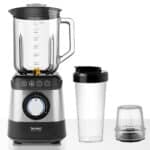 BRUNO Μπλέντερ 3 σε 1 προηγμένων λειτουργιών, BRN-0254, 1500W, 1.8L γυάλινη κανάτα, 6 λεπίδες, inox-μαύρο