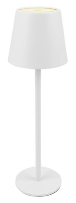 POWERTECH LED επιτραπέζιο φωτιστικό HLL-0194, ρυθμιζόμενο, επαναφορτιζόμενο, λευκό