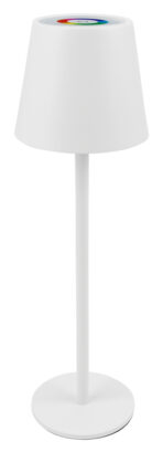 POWERTECH LED επιτραπέζιο φωτιστικό HLL-0196, RGB, ρυθμιζόμενο, επαναφορτιζόμενο, λευκό