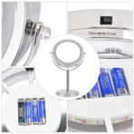 Καθρέφτης δύο όψεων TOOL-0041, με φωτισμό LED, 10x zoom - Image 2