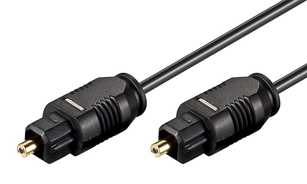 50938 GOOBAY καλώδιο ήχου Toslink 50938, gold plated, 2.2mm, 10m, μαύρο - Image 1