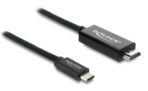 DELOCK καλώδιο USB-C σε HDMI 81704, 4K/60Hz, 2m, μαύρο