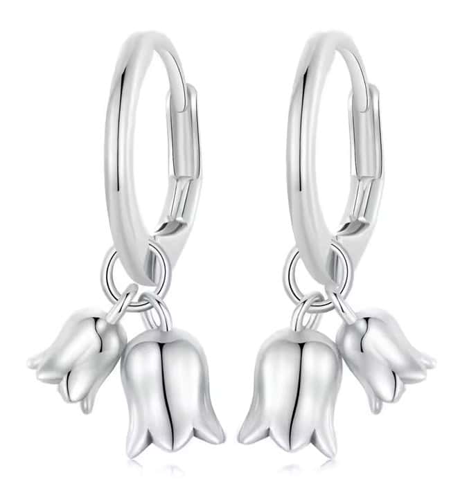 BSE909 BAMOER σκουλαρίκια κρίκοι BSE909, ασήμι 925, ασημί - Image 1