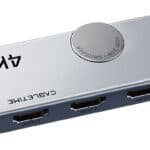 CABLETIME HDMI switch CT-HS4K2-AG, 2 σε 1, 4K/60Hz, bi-directional, γκρι