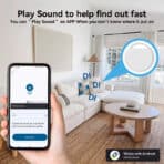 HAVEDEER smart tag ACCUTAG για Android συσκευές, Bluetooth tracker, λευκό - Image 2