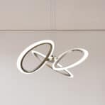 POWERTECH LED φωτιστικό οροφής HLL-0205, 40W, 4000K, Φ53x120cm, οπάλ χρυσό/μαύρο - Image 2