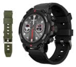 INTIME smartwatch G6 με 2x λουράκια, heart rate, 1.43" AMOLED, GPS, 5ATM, μαύρο