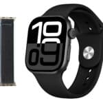 INTIME smartwatch A10 Pro με 2x λουράκια, heart rate, 2.04" AMOLED, IP65, μαύρο