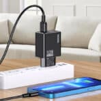 KAKUSIGA φορτιστής τοίχου KSC-1237, 2x USB, 12W, μαύρος - Image 2