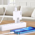 KAKUSIGA φορτιστής τοίχου KSC-1238 με καλώδιο Lightning, 2x USB, 12W, λευκός - Image 2