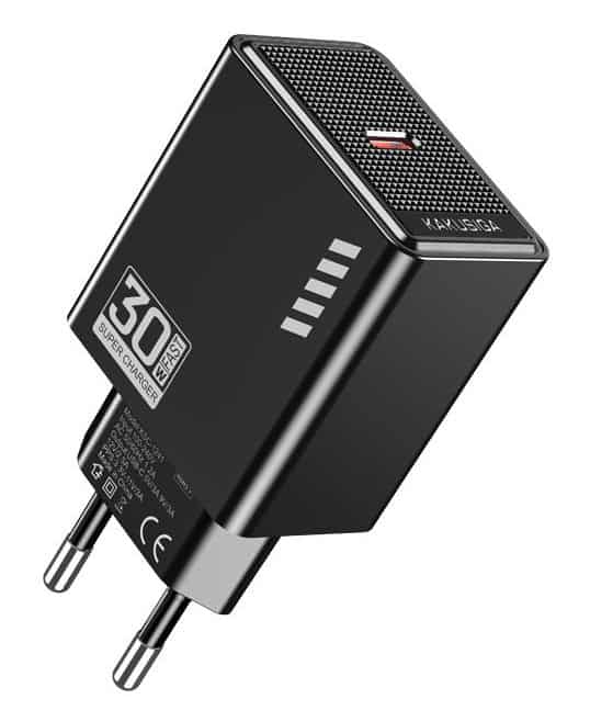 KSC-1241-BK KAKUSIGA φορτιστής τοίχου KSC-1241, USB-C, 30W, μαύρος - Image 1