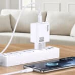 KAKUSIGA φορτιστής τοίχου KSC-1242 με καλώδιο USB-C, USB-C, 30W, μαύρος - Image 2