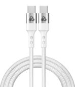 POWERTECH καλώδιο USB-C σε USB-C PTR-0167, PD 60W, copper, 1m, λευκό