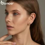 BAMOER σκουλαρίκια καρφωτά SCE1769, ασήμι 925, ασημί - Image 2