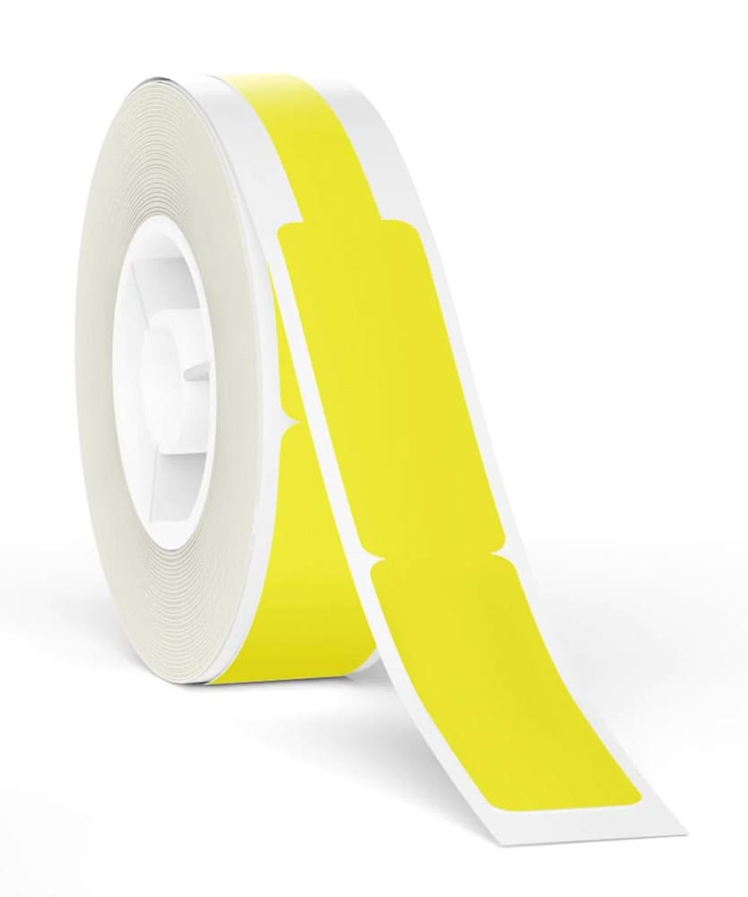 T12.5X74-35-65-YEL NIIMBOT ρολό θερμικών αυτοκόλλητων ετικετών T12.5X74+35-65-YEL, 12.5x74mm, 65 ετικέτες, κίτρινο - Image 1