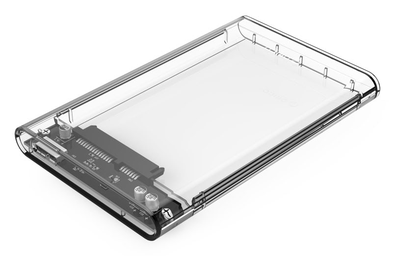 2139U3-CR-BP ORICO εξωτερική θήκη για 2.5" HDD 2139U3, USB 3.0, έως 4TB, διάφανη - Image 1