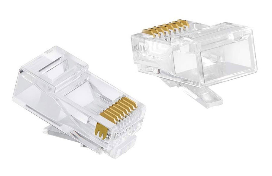CAB-N447 POWERTECH βύσμα RJ45 CAB-N447, ανοιχτού τύπου, Cat 6/6a UTP, διάφανο, 50τμχ - Image 1