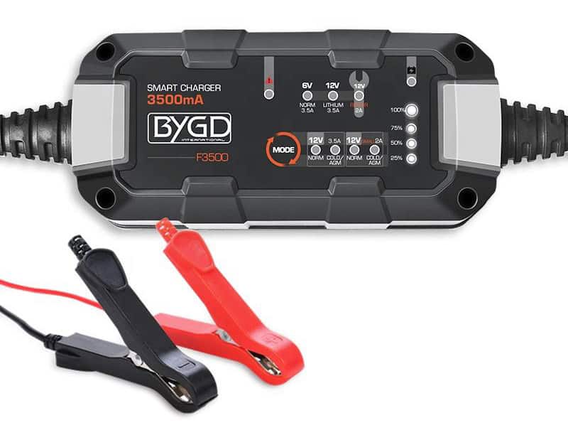 F3500 BYGD φορτιστής & συντηρητής μπαταρίας αυτοκινήτου F3500, 6-12V/3.5A - Image 1