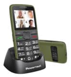 POWERTECH κινητό τηλέφωνο Sentry Eco V2 PTM-42, dual SIM, πλήκτρο SOS, χακί