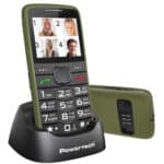 POWERTECH κινητό τηλέφωνο Sentry Eco V2 PTM-42, dual SIM, πλήκτρο SOS, χακί