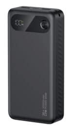 USAMS power bank CD251 με οθόνη, 3x θύρες εξόδου, 20000mAh, PD20W, μαύρο