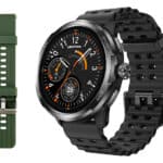 ULEFONE smartwatch Armor Watch Pro, 2x λουράκια, heart rate, 1.50" AMOLED, GPS, 5 ΑΤΜ/IP68/IP69K/MIL-STD-810H, μαύρο