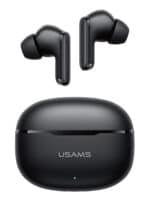 USAMS earphones με θήκη φόρτισης E05, True Wireless, BT 6.0, μαύρα