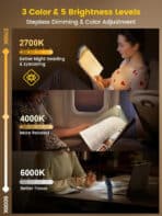 GLOCUSENT LED φακός διαβάσματος GLCSNTA2801, επαναφορτιζόμενος, έως 24lm, σκούρο μπλε - Image 2