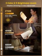 GLOCUSENT LED φακός διαβάσματος GLCSNTA2802, επαναφορτιζόμενος, έως 24lm, λευκός - Image 2