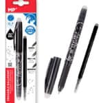 MP στυλό διαρκείας PE217N με ανταλλακτικό μελάνι, erasable, 0.7mm, μαύρο