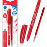 MP στυλό διαρκείας PE217R με ανταλλακτικό μελάνι, erasable, 0.7mm, κόκκινο