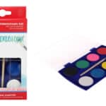 MP σετ νερομπογιές PP151 με πινέλο & κασετίνα, 8 χρώματα