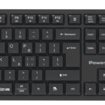 POWERTECH set ασύρματο ποντίκι & πληκτρολόγιο PT-1540, 2.4GHz & Bluetooth, αθόρυβο, μαύρο