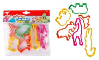 MP σετ καλούπια πλαστελίνης PY056, zoo animals, 3+ ετών, 6τμχ