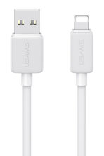 USAMS καλώδιο Lightning σε USB US-SJ694, 2.4A, 480Mbps, 2m, λευκό